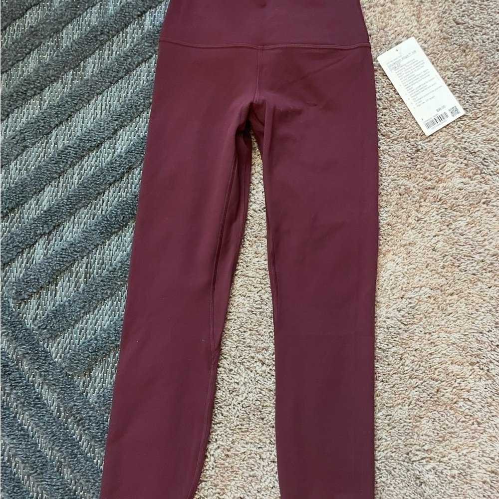 Lululemon Athletica maroon Leggings High-Waisted Stretchy Bottoms